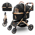 Pettingzoo Dog Stroller with 4 Wheels - Stable, All-Terrain Ride