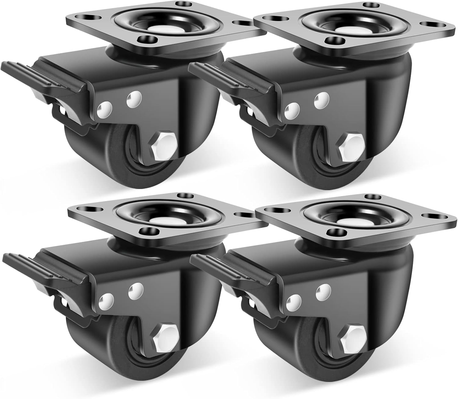 3-Inch Heavy Duty Casters Set of 4 for Industrial Use