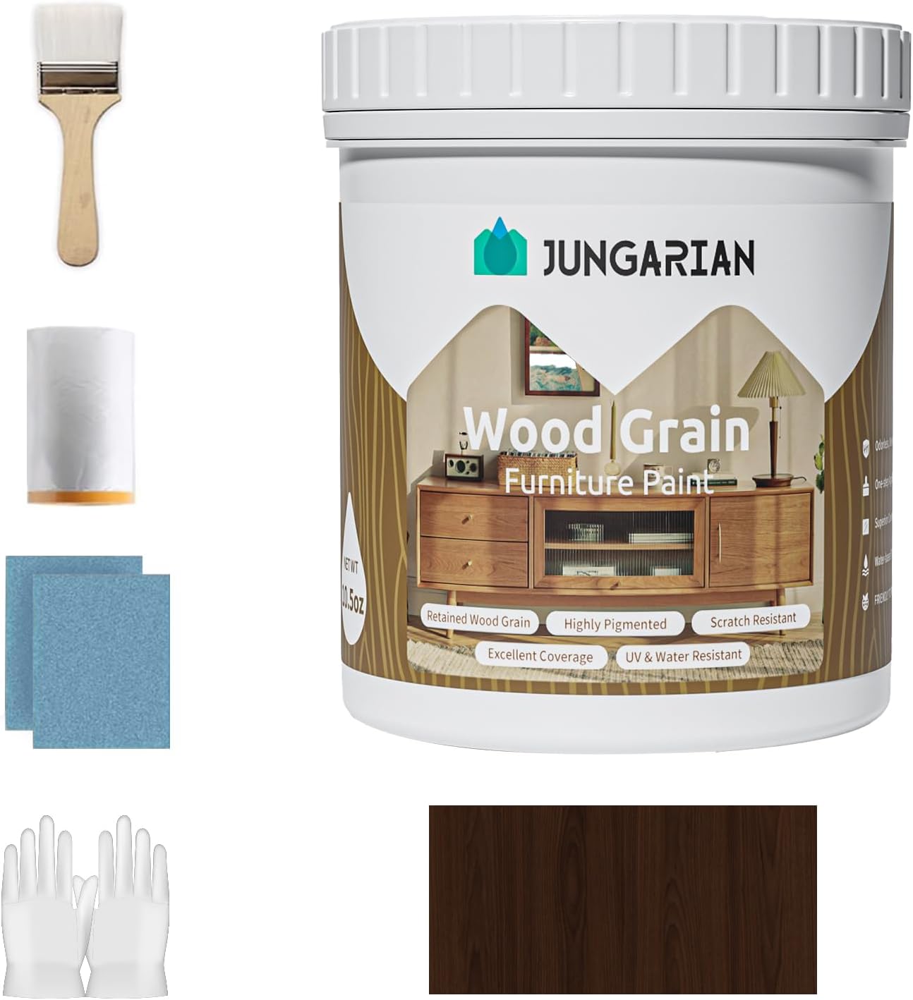 Wood Grain Furniture Paint 32oz - All-in-One Solution for DIY
