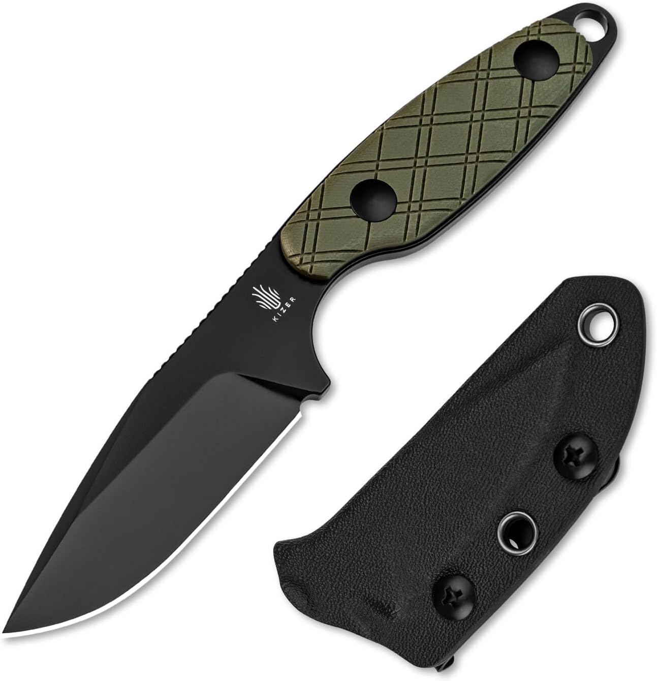 Kizer Muskrat Fixed Blade Knife for Outdoor Hunting and EDC