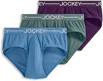 Jockey Men's Organic Cotton Stretch Briefs - Comfortable 3 Pack