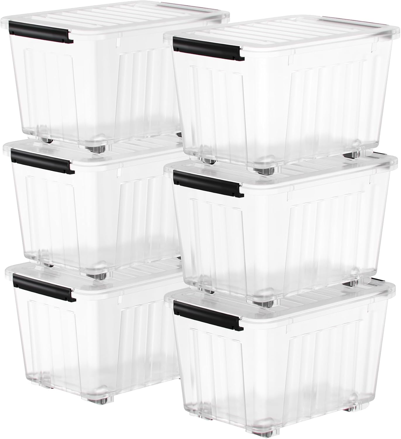 Nazhura 97Quart Plastic Storage Bin for Organized Living Spaces