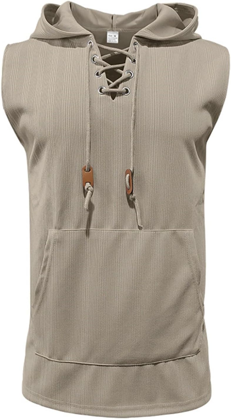 Sleeveless Hooded Tank Top for Men