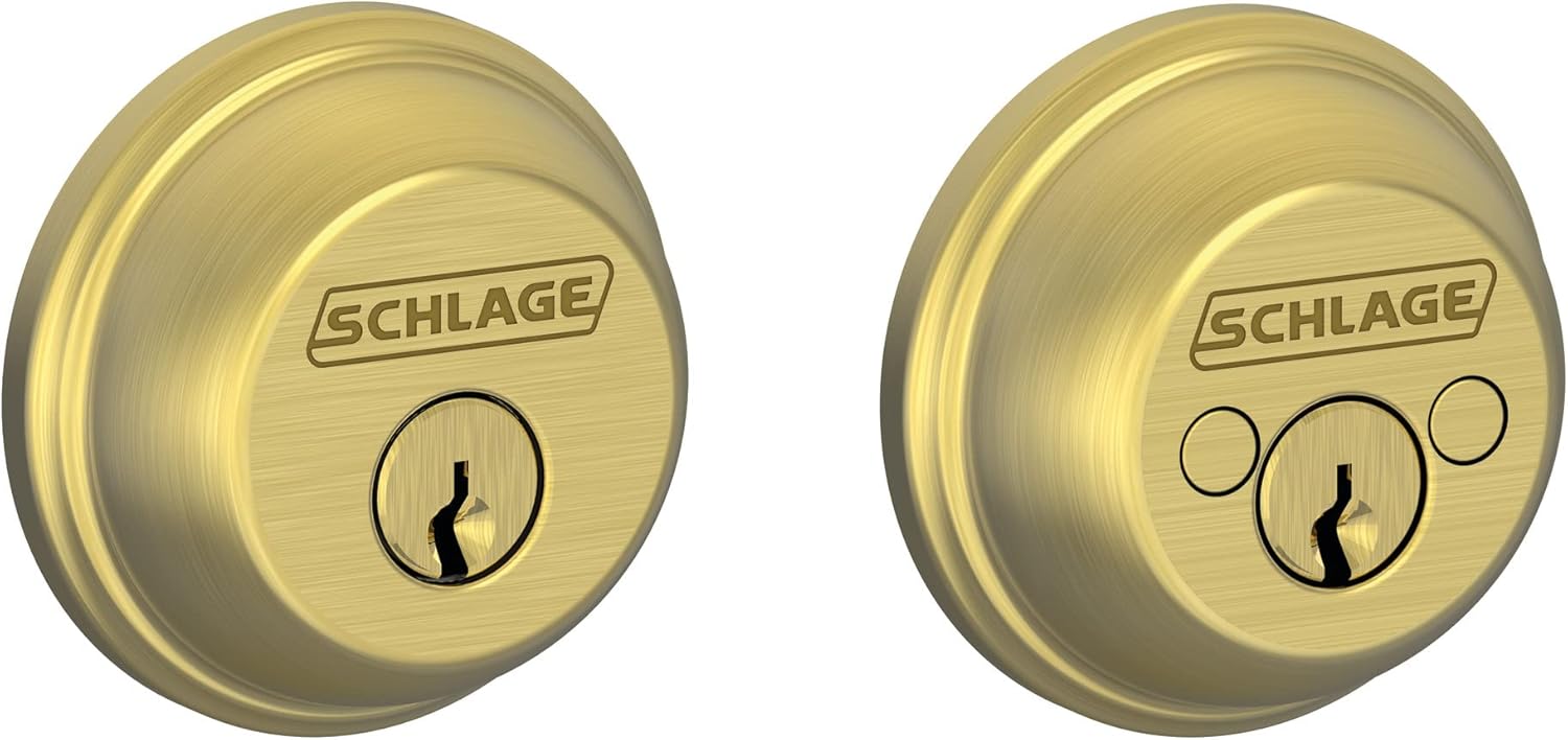 SCHLAGE Double Cylinder Deadbolt for Enhanced Security and Style