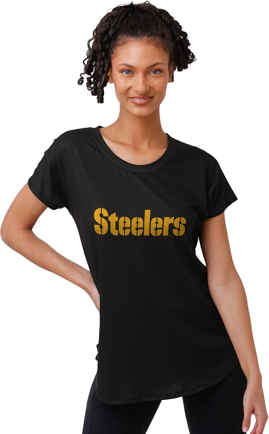 FOCO Women's NFL Team Logo Tunic Top Shirt for Fashion Lovers