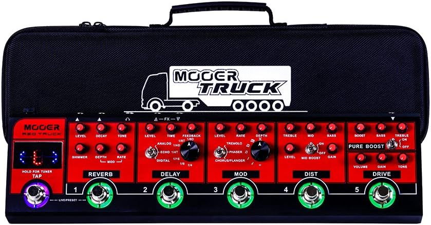 MOOER Red Truck Multi Effects Pedalboard for Classic Rock Sound