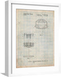 Vintage Disc Golf Basket Patent Print - 16 x 20