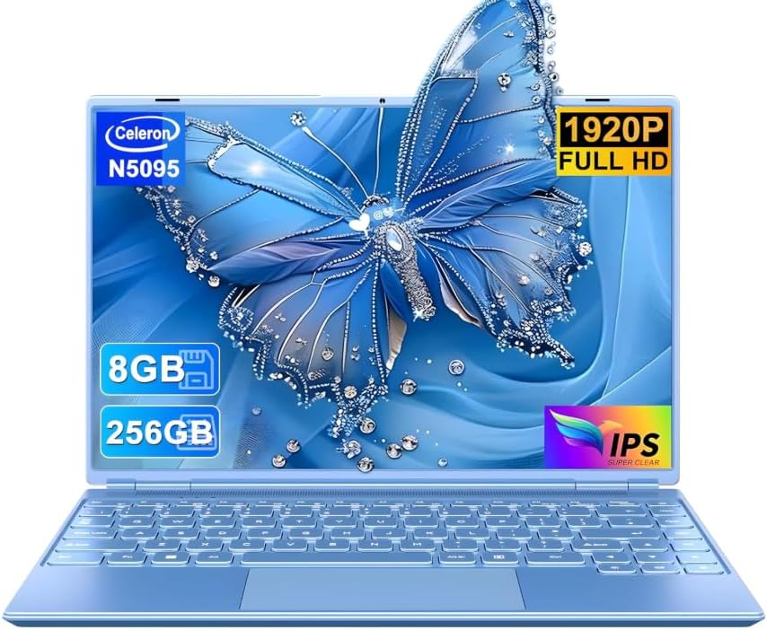 14 Inch Celeron N5095 Laptop with 8GB RAM and 256GB SSD