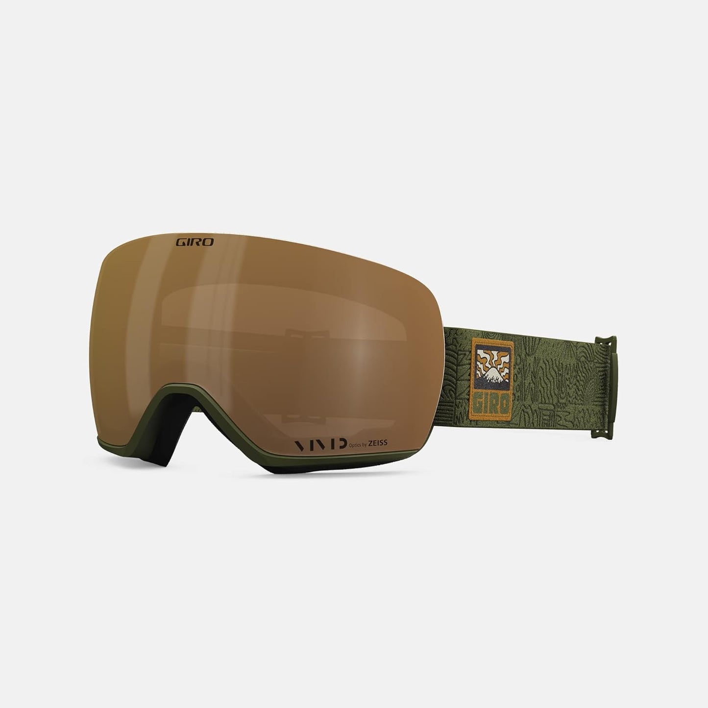 Giro Men's Ski Goggles - Trail Green Adventure Grid Strap
