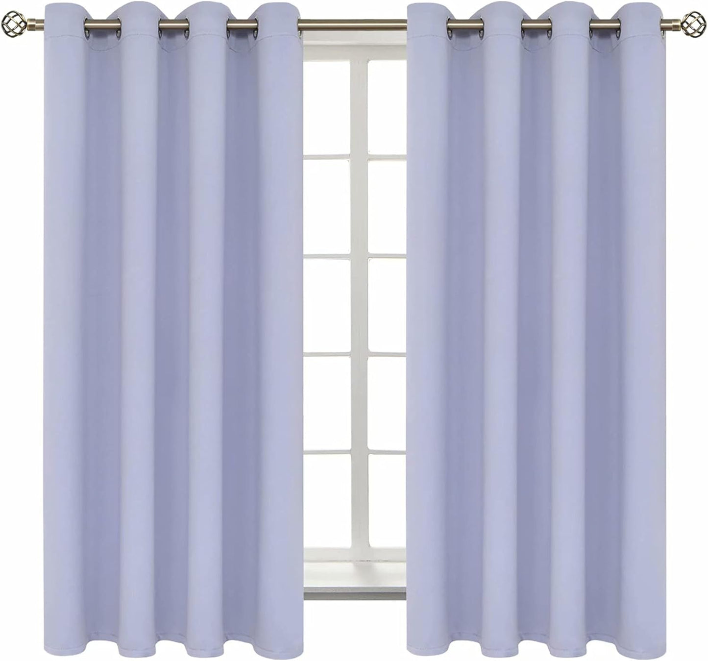 BGment Room Darkening Curtains for Bedroom - 63 Inch Panels