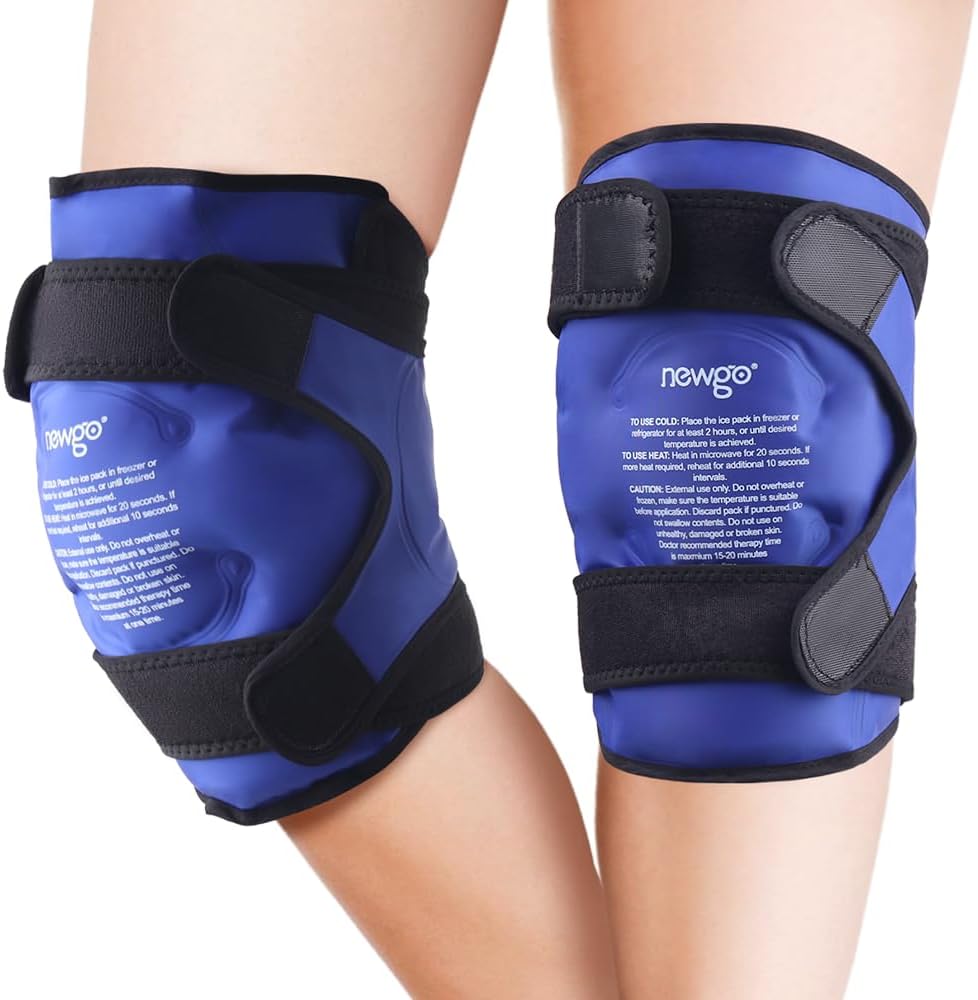 NEWGO Ice Pack for Knees - Reusable Cold Therapy Wraps