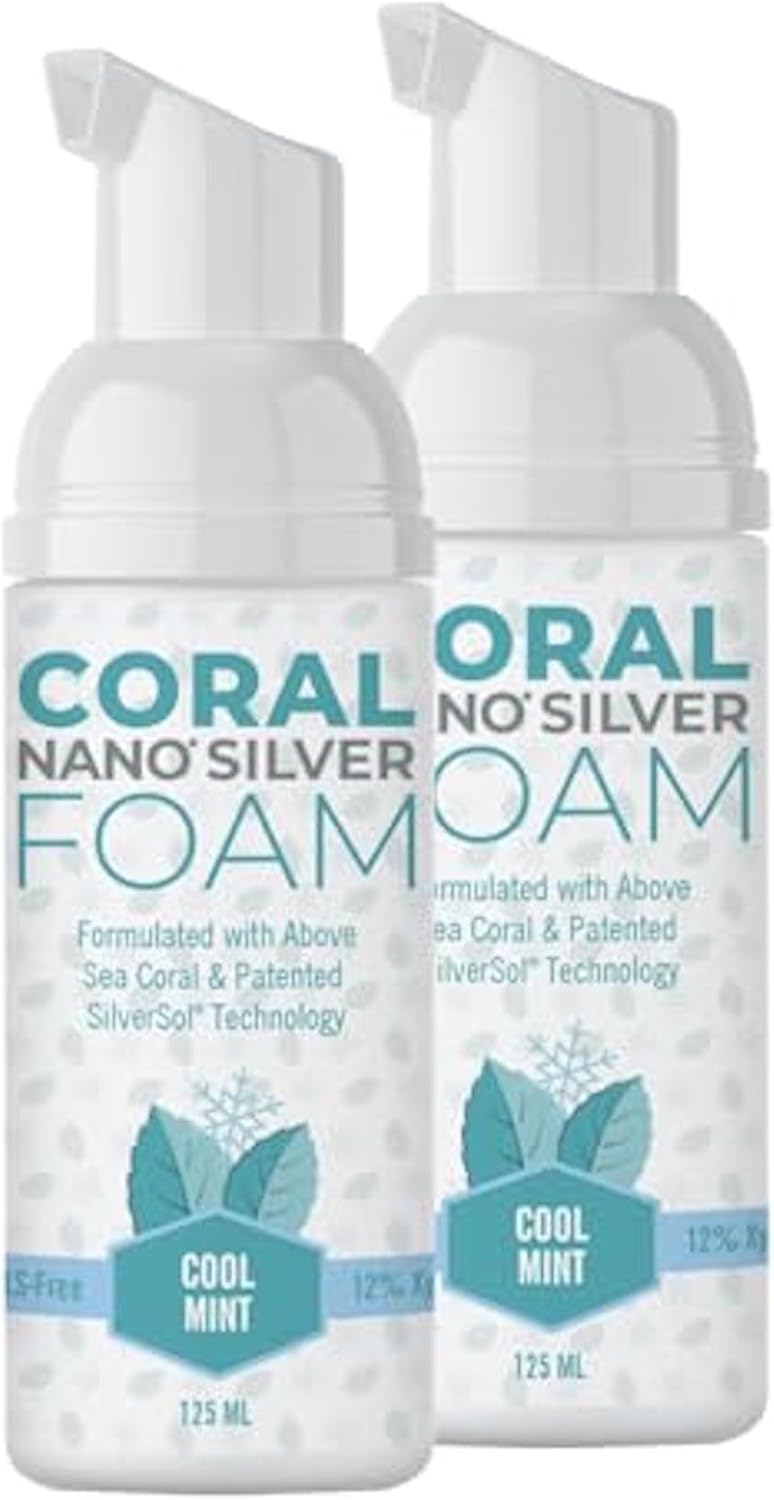 Coral Nano Silver Foaming Toothpaste for Natural Oral Care