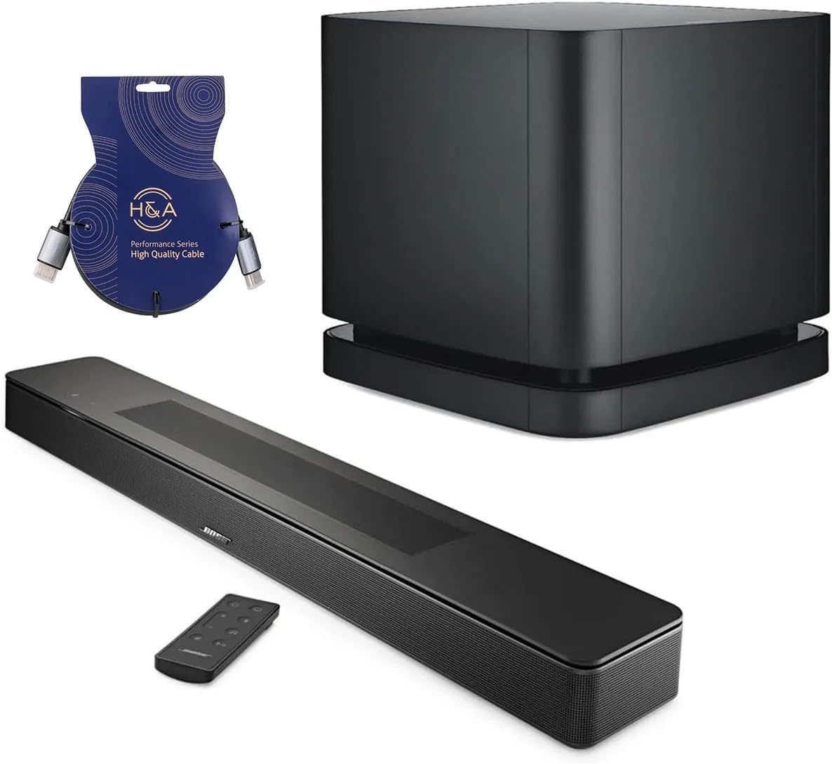 Bose Smart Soundbar & Bass Module 500 Bundle for Immersive Sound