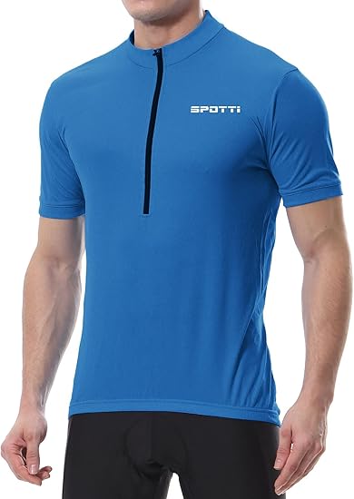 Spotti Men's Cycling Bike Jersey Short Sleeve for Comfort and Style