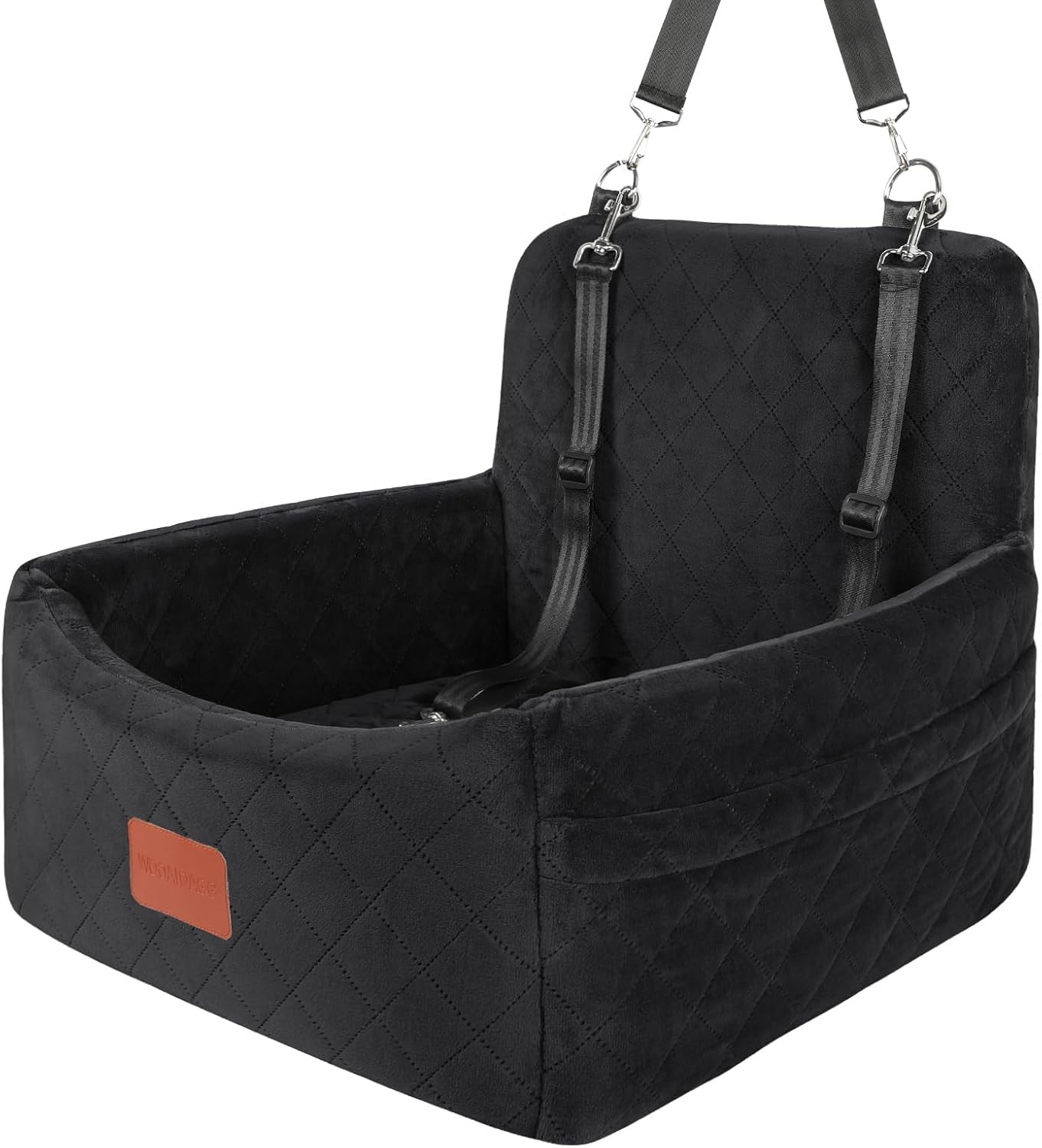 Dog Car Seat for Small Dogs Under 30lbs - Washable Travel Bed