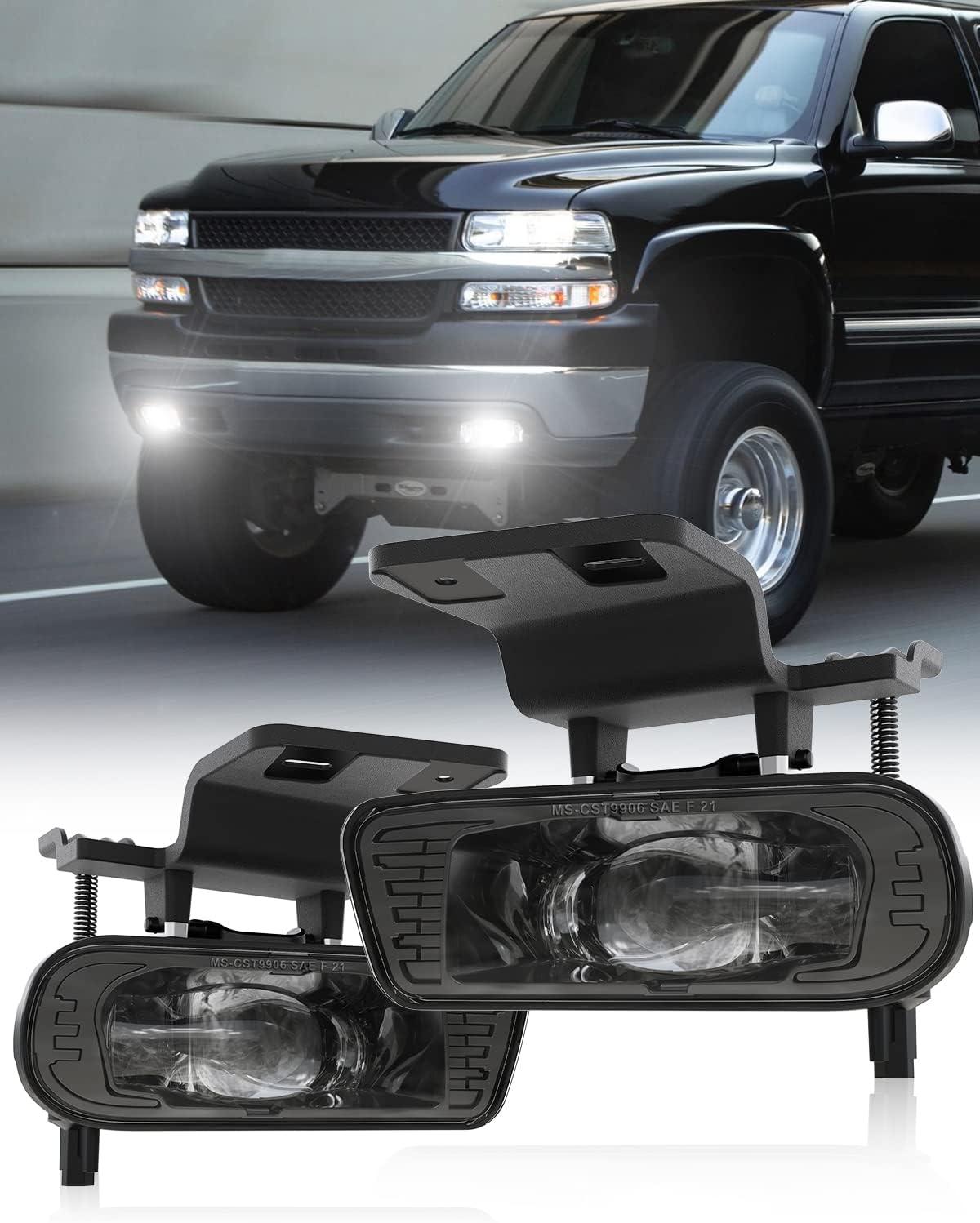 LED Fog Lights Replacement for Chevy Silverado and Tahoe 1999-2006
