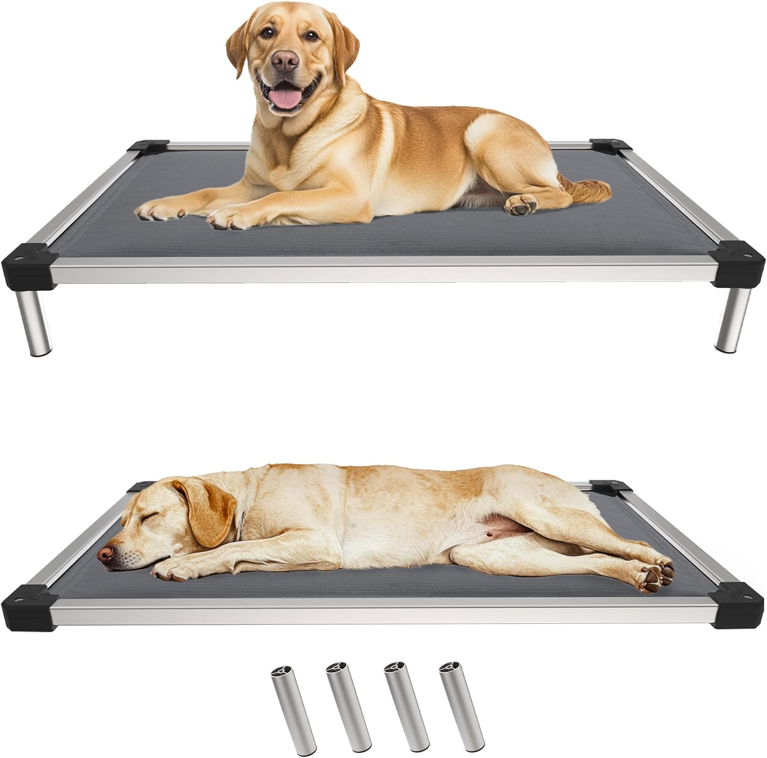 FXW TitanNest Chew-Proof Elevated Dog Bed for Extra-Large Dogs