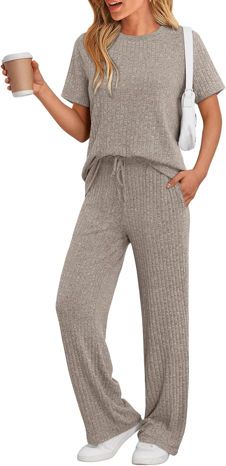 LILLUSORY 2 Piece Lounge Sets for Women Summer Vacation Style