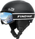 Findway Ski Helmet and Goggles Set - Complete Snow Sports Protection