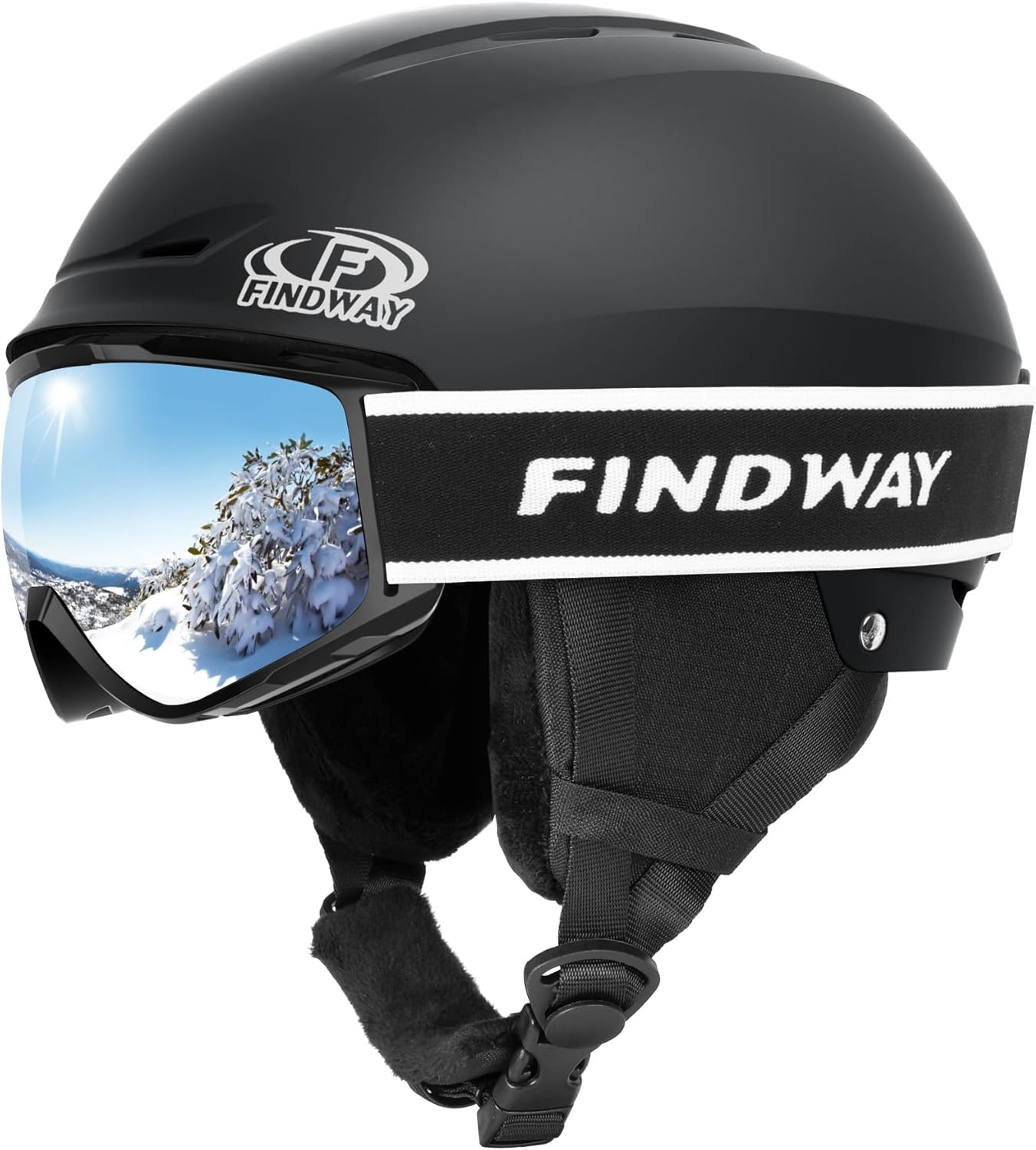 Shockproof Ski Helmet Set for Snow Sports