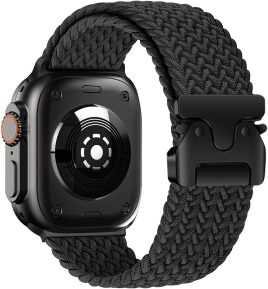 Nylon Braided Stretch Band for Apple Watch ~ Stylish & Adjustable!