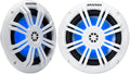 Kicker 49KM604WL KM 6.5ft 4 Blue LED Marine Coaxial Speakers - Pair