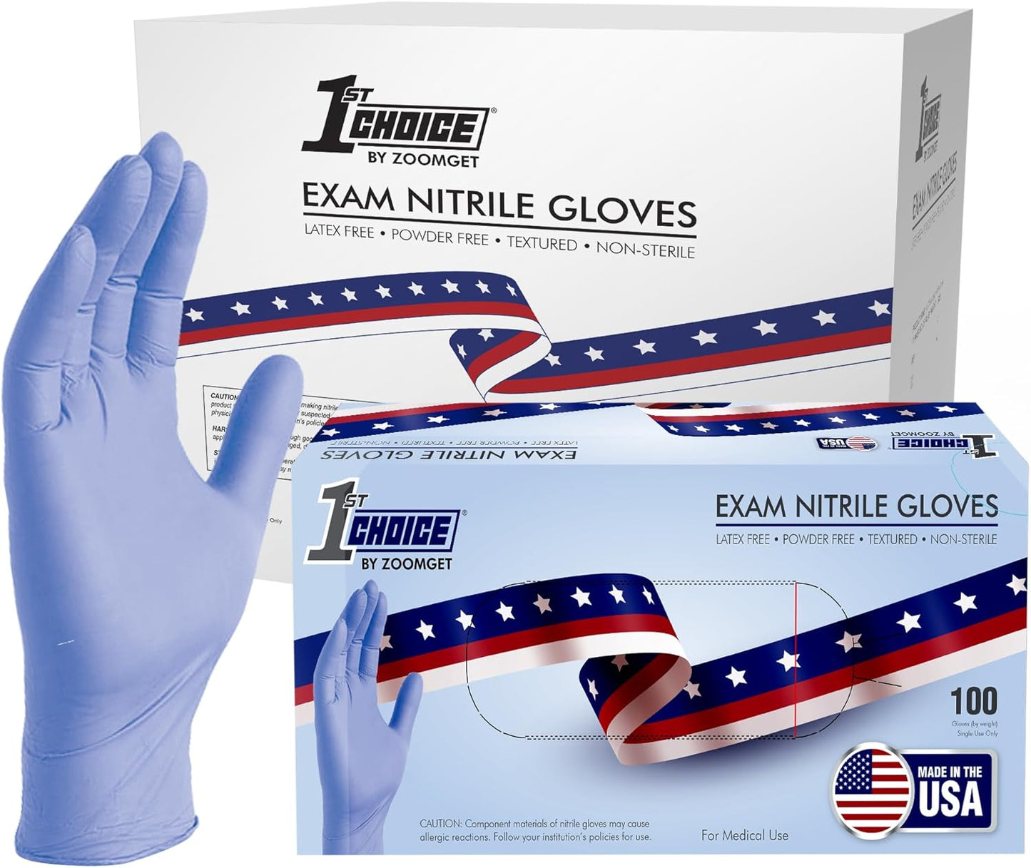 USA-Made Exam Grade Nitrile Gloves