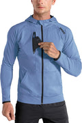BROKIG Mens WindBreak Lightweight Running Jacket - Quick Dry Comfort