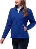 33,000ft Women's Zip Up Fleece Jacket - Warm, Soft Midweight Layer