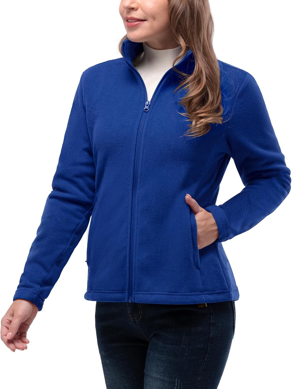 33,000ft Women's Zip Up Fleece Jacket for Winter Activities