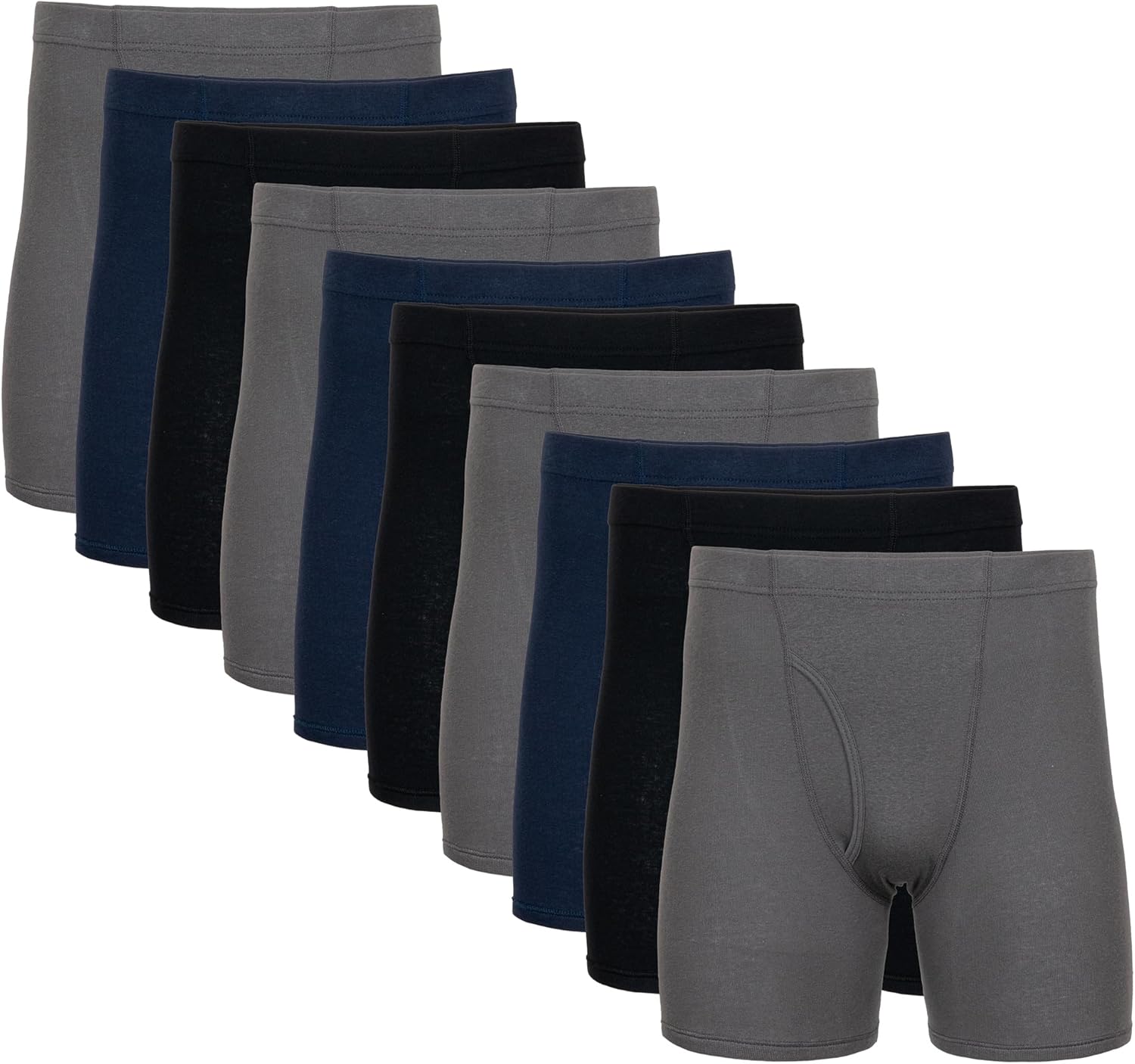 Gildan Men's Underwear Boxer Briefs with Covered Waistband