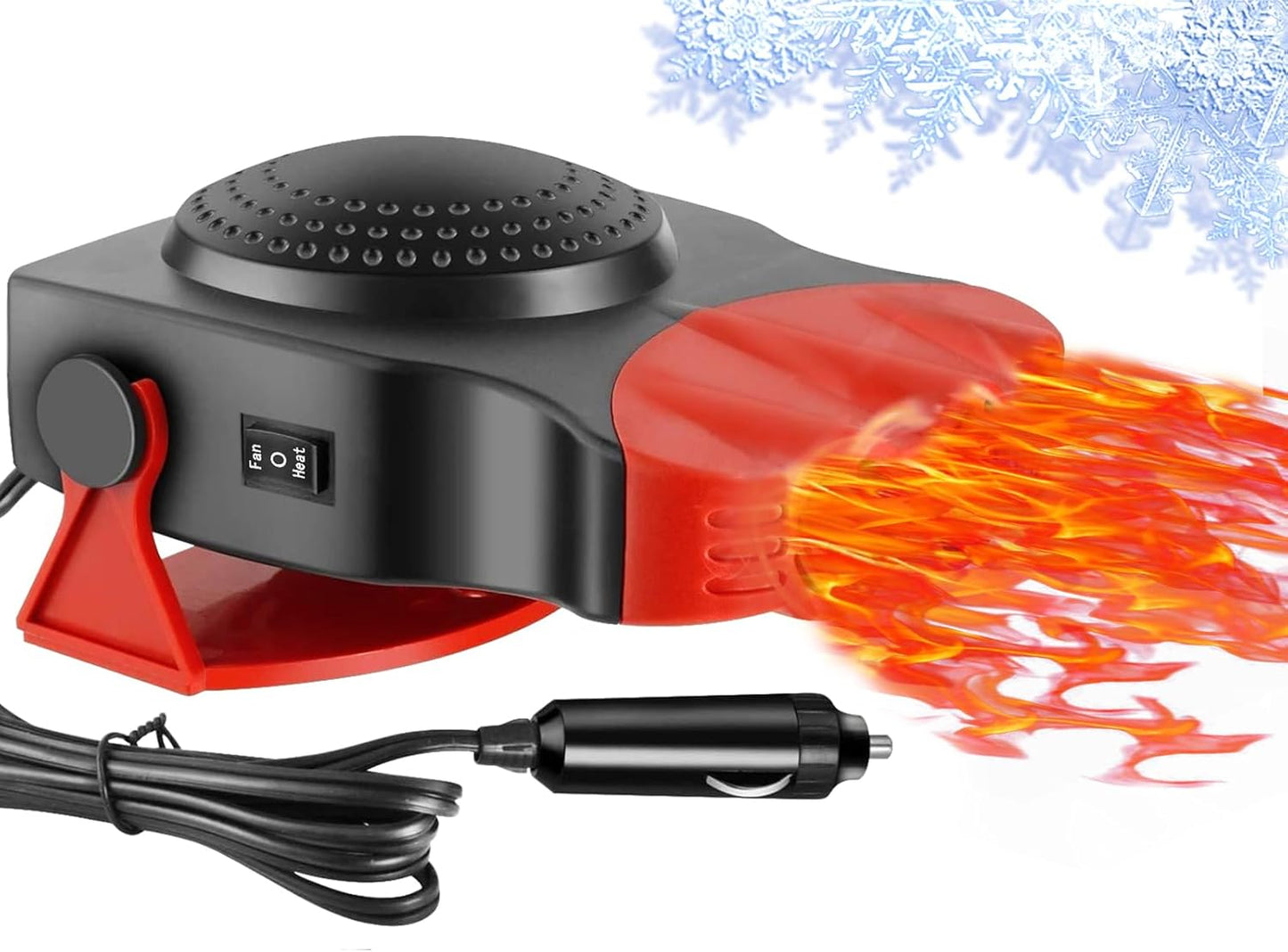 Leaflai Fast 150W Car Heater - Defrost & Defog in Seconds!