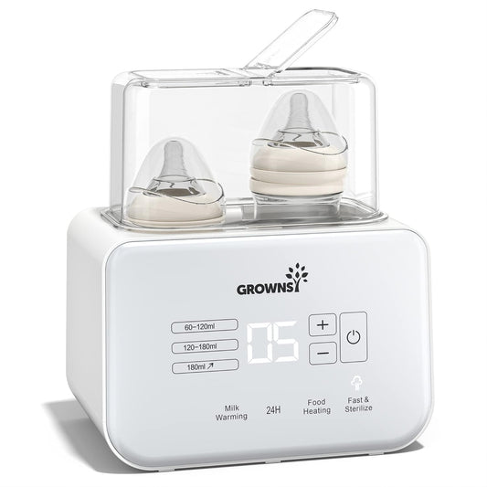 GROWNSY 8-in-1 Baby Bottle Warmer - Fast & Accurate Temperature Control