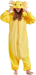 DELEY Unisex Axolotl Adult Onesie Costume for Comfortable Play