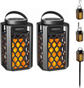 Portable Bluetooth Flame Torch Speakers - LED Atmosphere 2-Pack