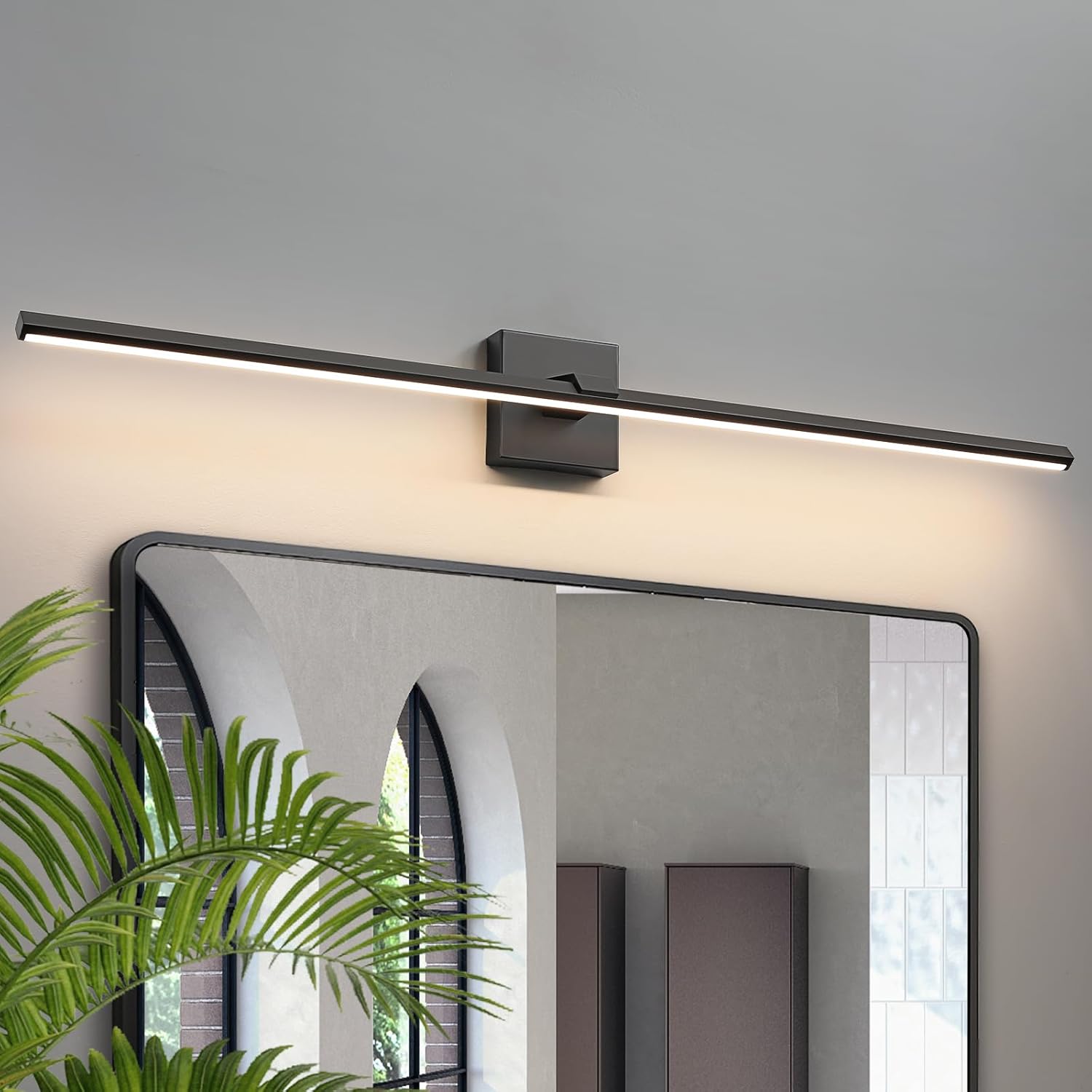 Modern Bathroom Lighting Fixtures Over Mirror - 39 Inch LED Bar