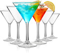 Shatterproof 10oz Martini Glasses Set of 6 - Reusable & BPA-Free