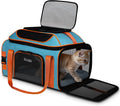 Soft-Sided Pet Carrier for Small Dogs and Cats 19x13x9 in Blue