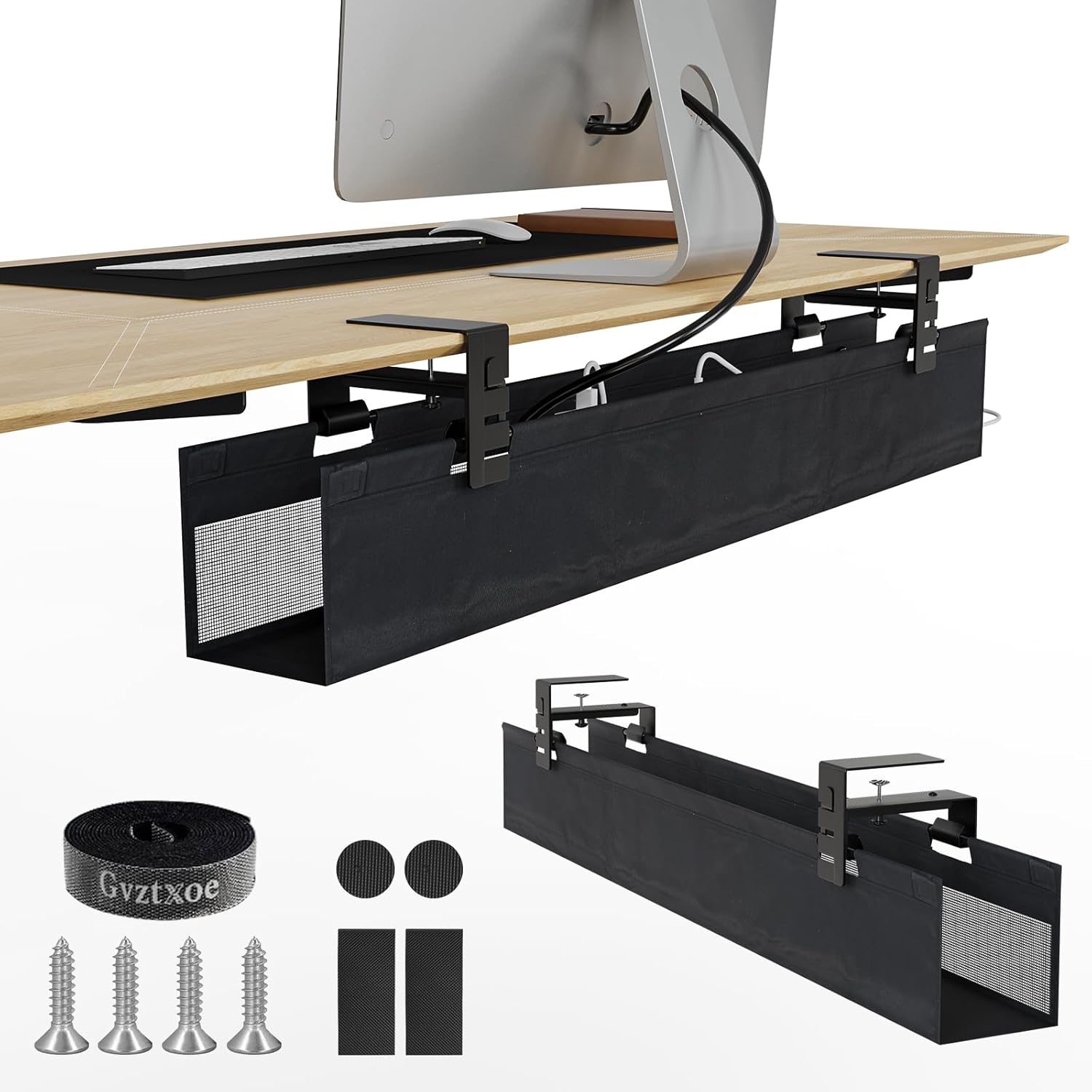 Under Desk Cable Management Tray for Home and Office Use
