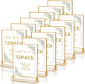 Acrylic Sign Holder 8.5x11 Double Sided Table Flyer Holder - Stable