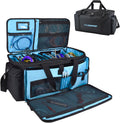 DJ Equipment Cable Bag with Detachable Padded Bottom and 8 Dividers