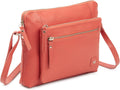 Women's Small Soft Pebbled Leather Crossbody Bag - Compact Carry