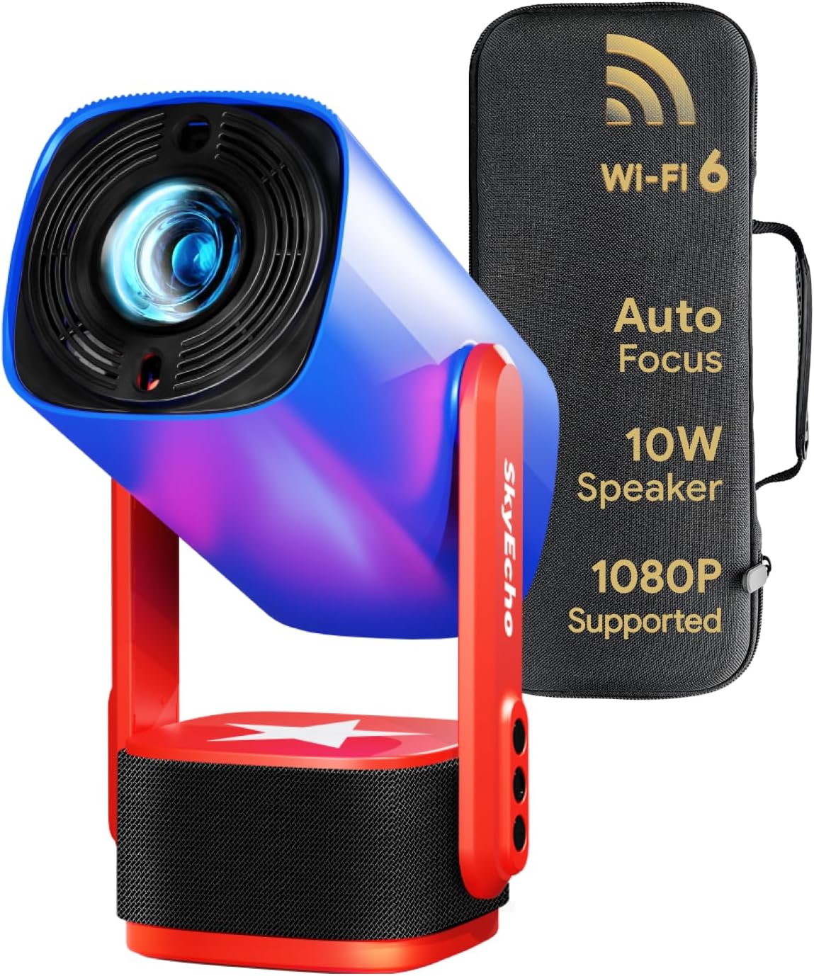 Projector with WIFI and Bluetooth - SkyEcho FreeONE for 4K Fun