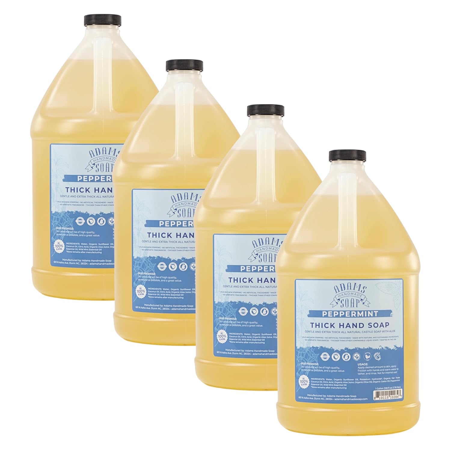 Thick Organic Castile Liquid Hand Soap Refill - Peppermint Scent