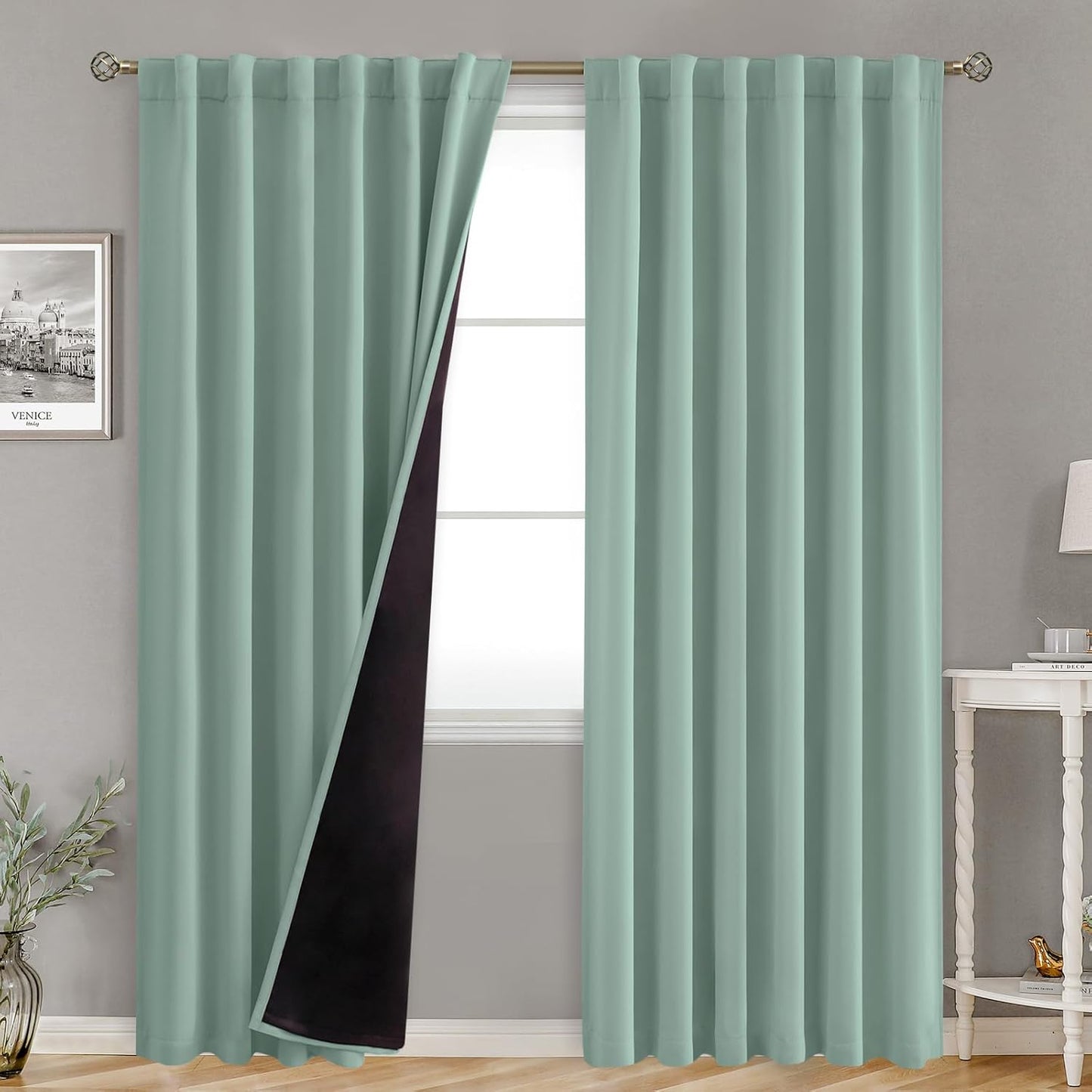 BGment 78 Inch Blackout Curtains for Total Light Blocking