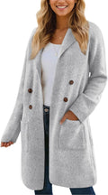 Fall Long Cardigan Sweaters for Women - Open Front Knit Coatigan