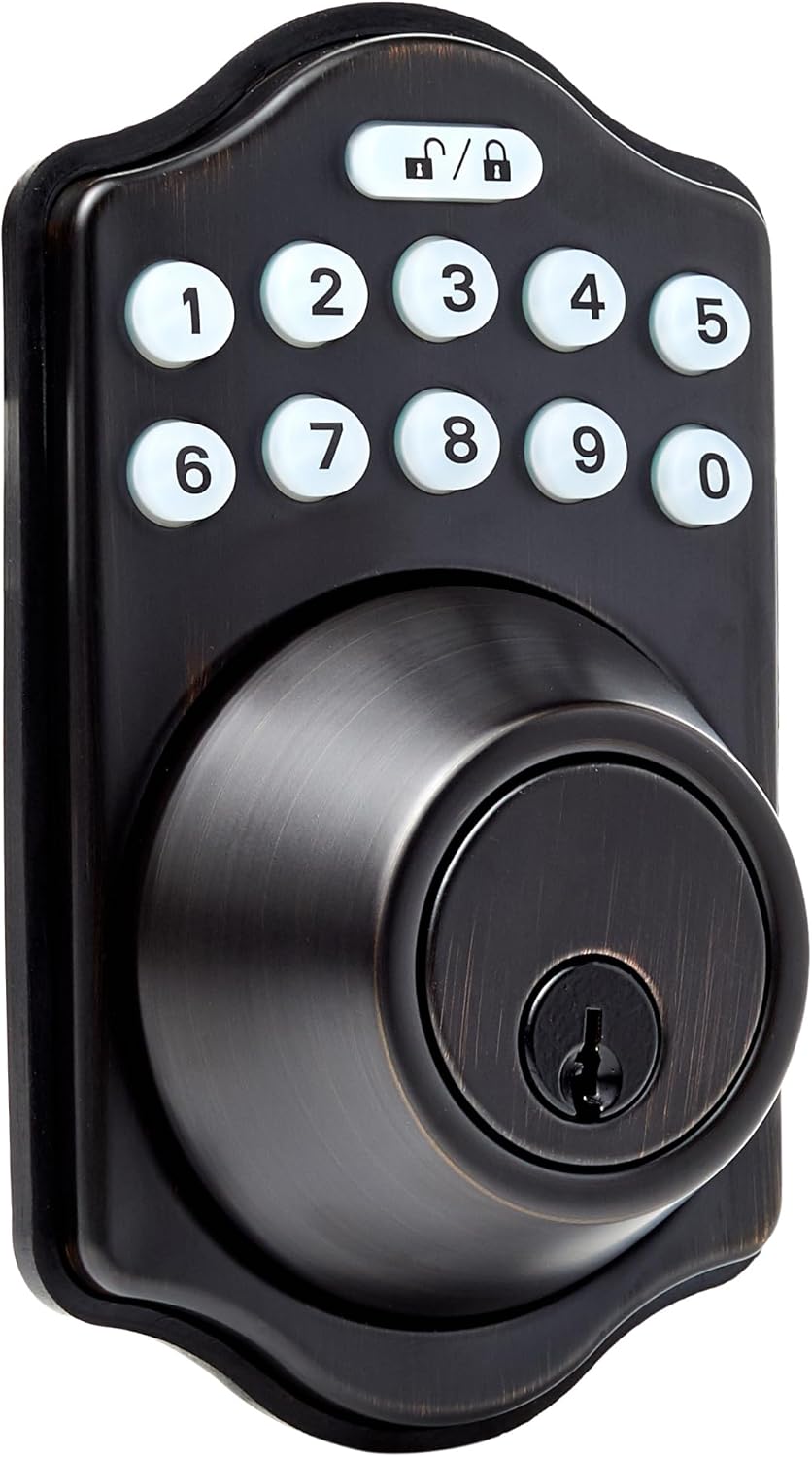 Keyless Entry Electronic Keypad Deadbolt Door Lock for Security