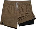 5 in' Gym Running Shorts for Men 2-in-1 - Quick Dry Athletic
