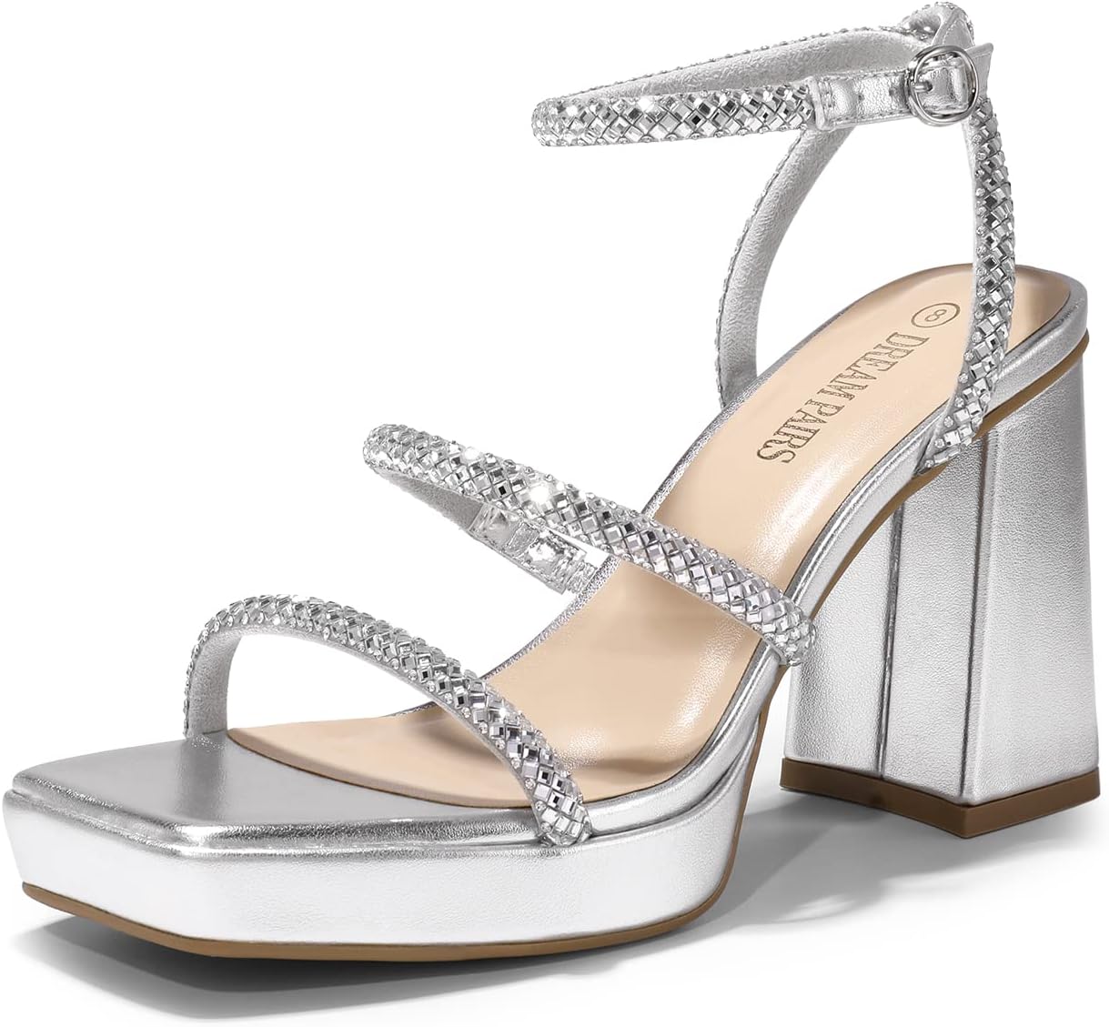 DREAM PAIRS Women's Platform Strappy Heels for Stylish Comfort