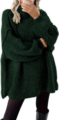 Mock Neck Cable Knit Oversized Sweater Pullover - Cozy Fall 2025